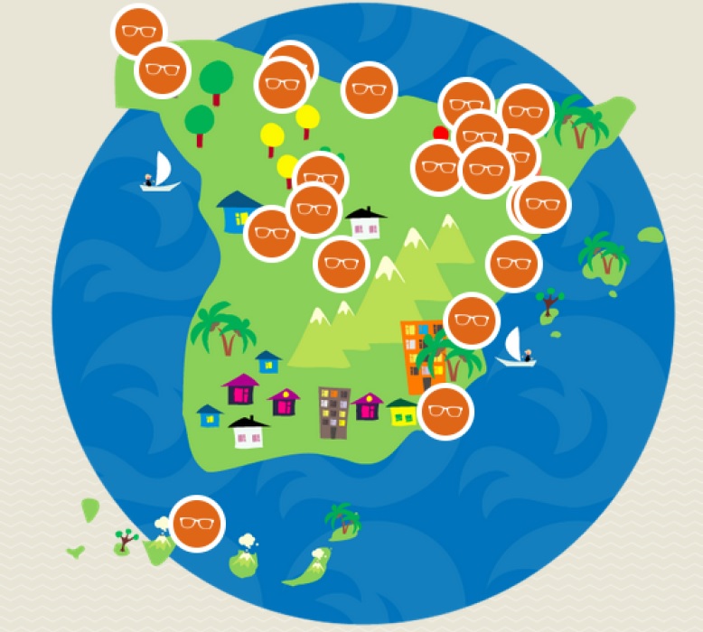Mapa de ciuades PoS