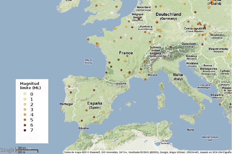 Mapa interactivo en google para ver las observaciones que se hacen dentro de las campañas GLOBE at Night.